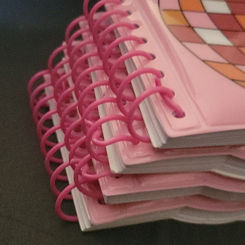 Pink Pumpkin Patterned Notebooks.